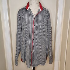 Haupt Germany gingham buttondown shirt